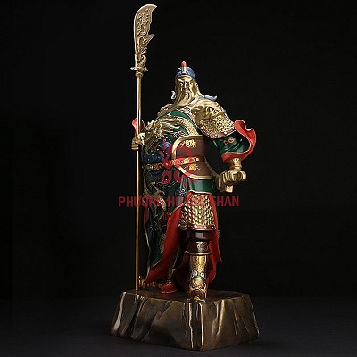 Tượng quan công tranh ảnh ông quan đế gỗ đồng tại HCM