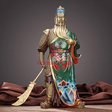 Tượng thờ cúng võ thánh quan công bằng đồng hoa văn trấn ải cao cấp tại HCM